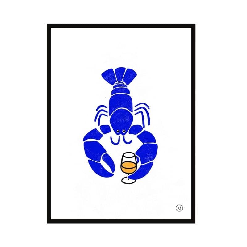 Illustration Anatole Zangs Homard Bleu