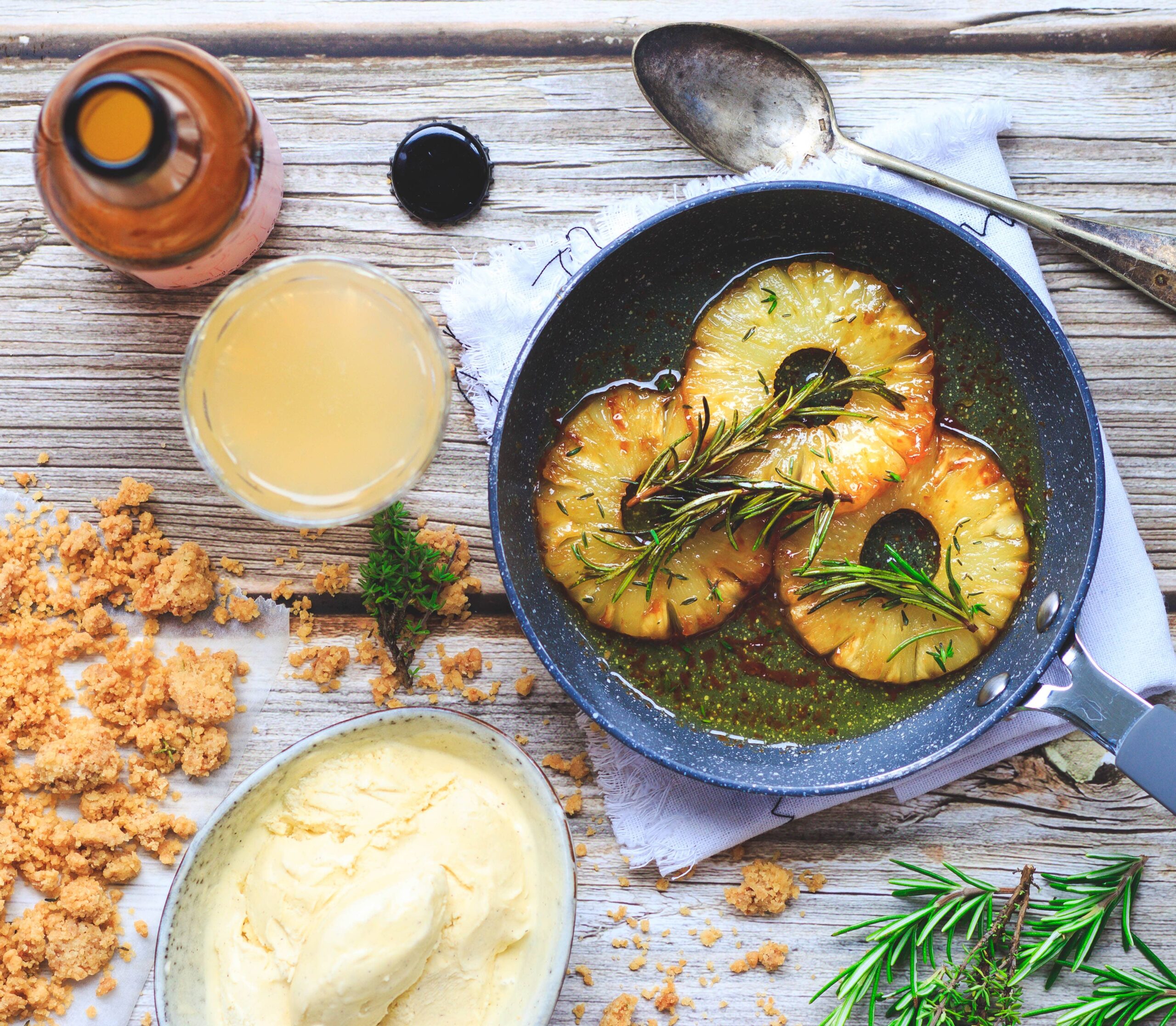 dessertananas4 Recette Ananas Rôti Poiré